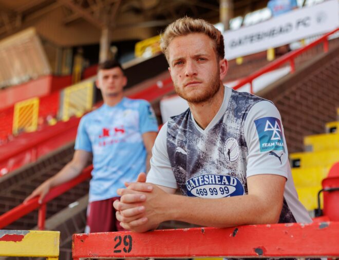 Gateshead FC reveal home & away kits for 22/23 season