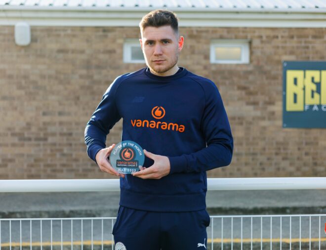 Cedwyn Scott named Vanarama’s March Player of the Month