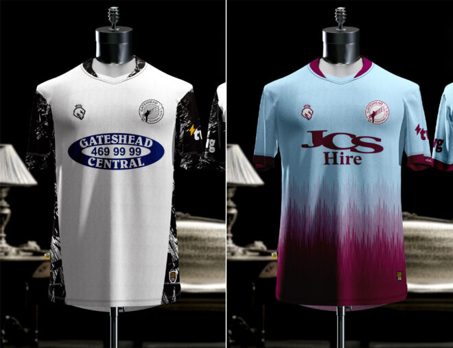 Gateshead FC reveal HOPE + GLORY 2025/26 replica shirts