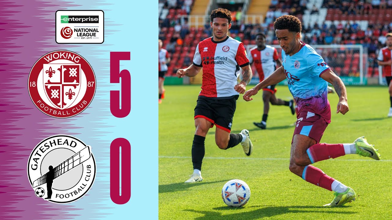 Gateshead defeat by five at Woking | Woking 5-0 Gateshead | HIGHLIGHTS