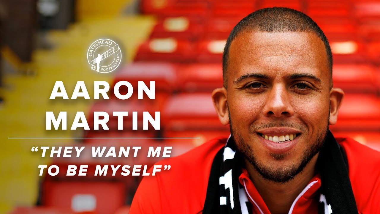 “They want me to be myself” | Aaron Martin joins Gateshead | INTERVIEW