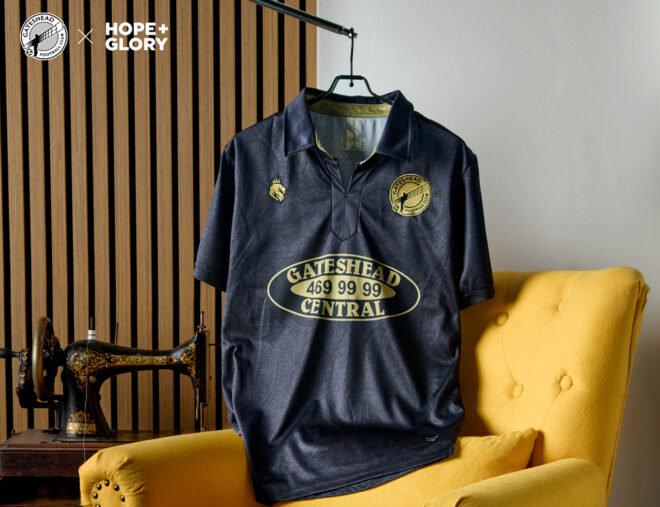 Gateshead FC reveal HOPE + GLORY 2025/26 third shirt